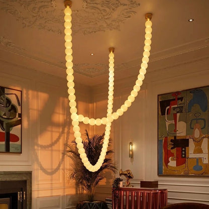 Halti Necklace Acrylic Chandelier - Zelno Lighting