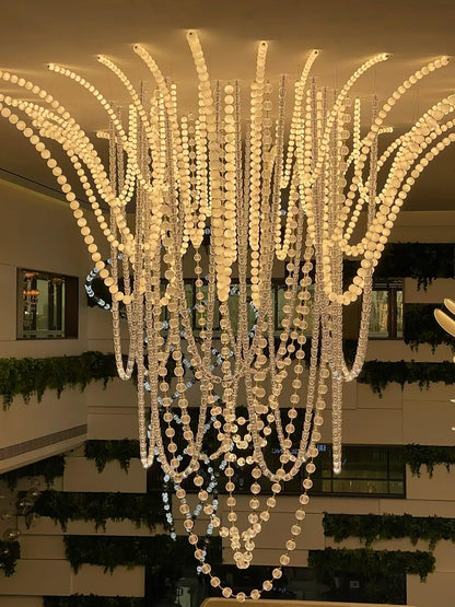 Halti Necklace Acrylic Chandelier - Zelno Lighting