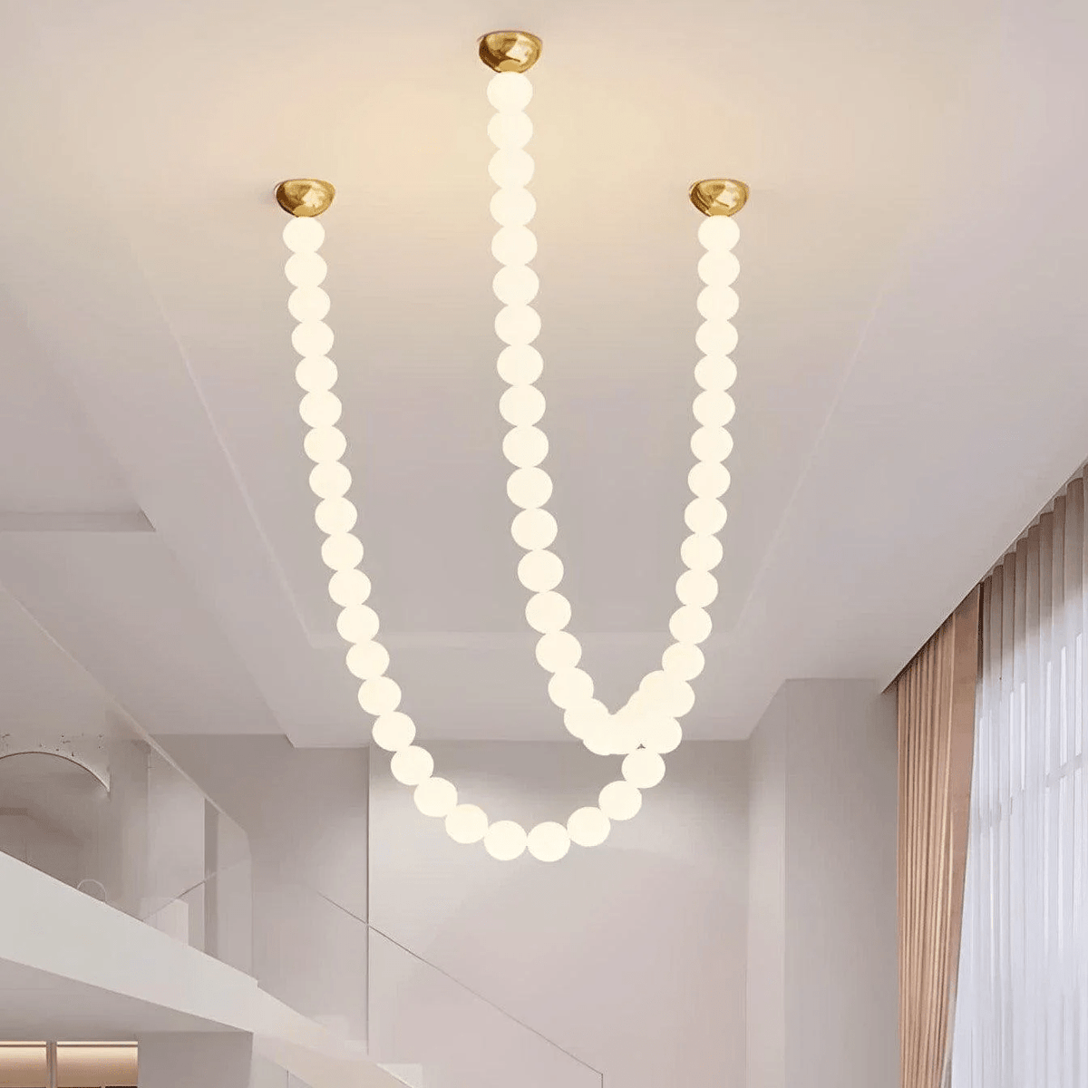 Halti Necklace Acrylic Chandelier - Zelno Lighting