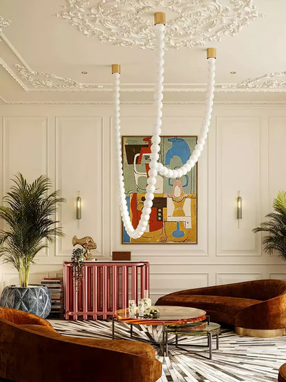 Halti Necklace Acrylic Chandelier - Zelno Lighting