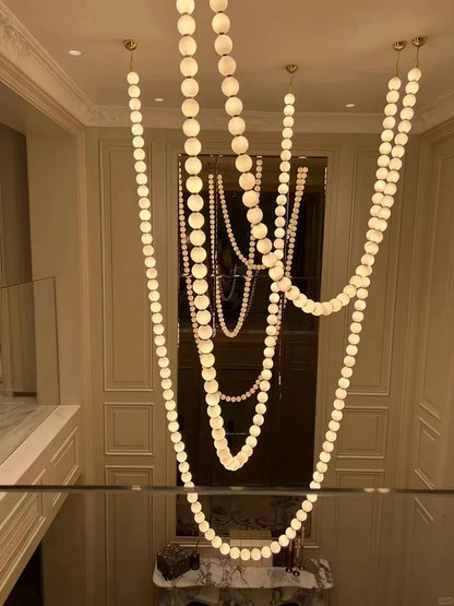 Halti Necklace Acrylic Chandelier - Zelno Lighting