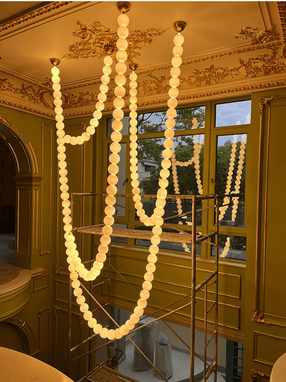 Halti Necklace Acrylic Chandelier - Zelno Lighting