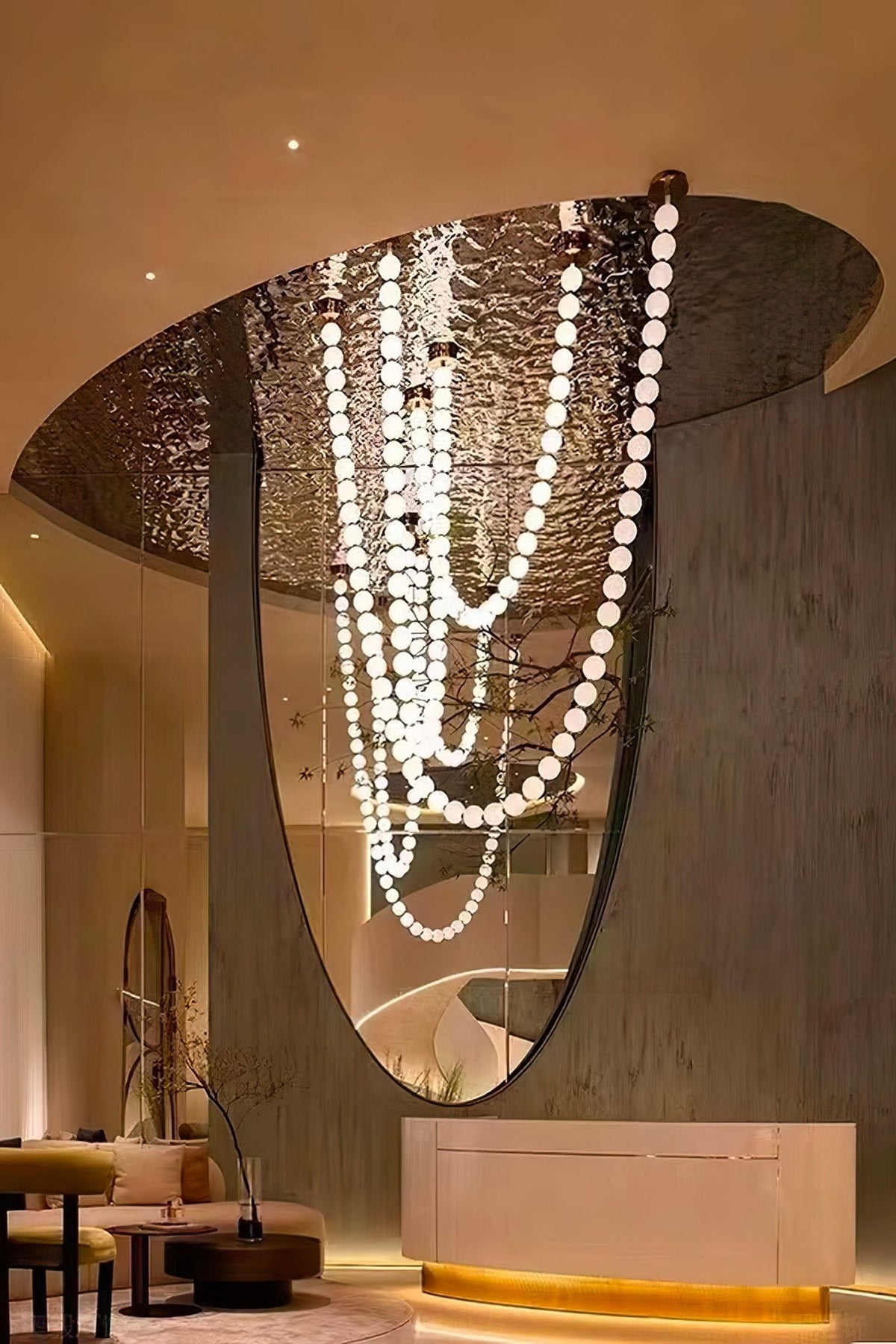 Halti Necklace Acrylic Chandelier - Zelno Lighting