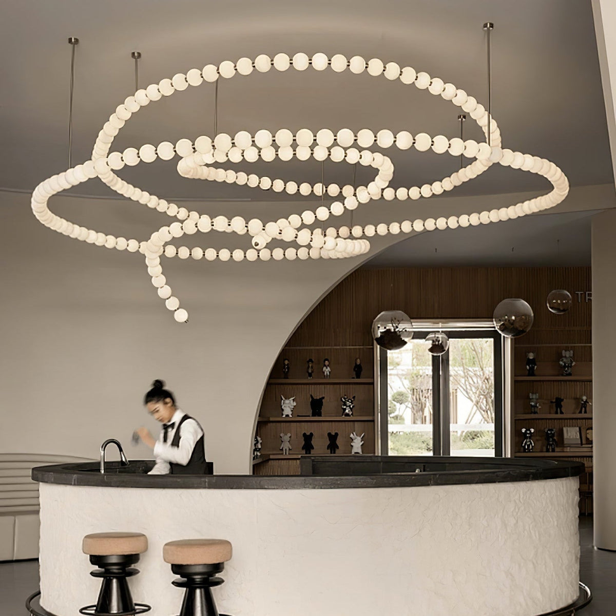 Halti Necklace Acrylic Chandelier - Zelno Lighting