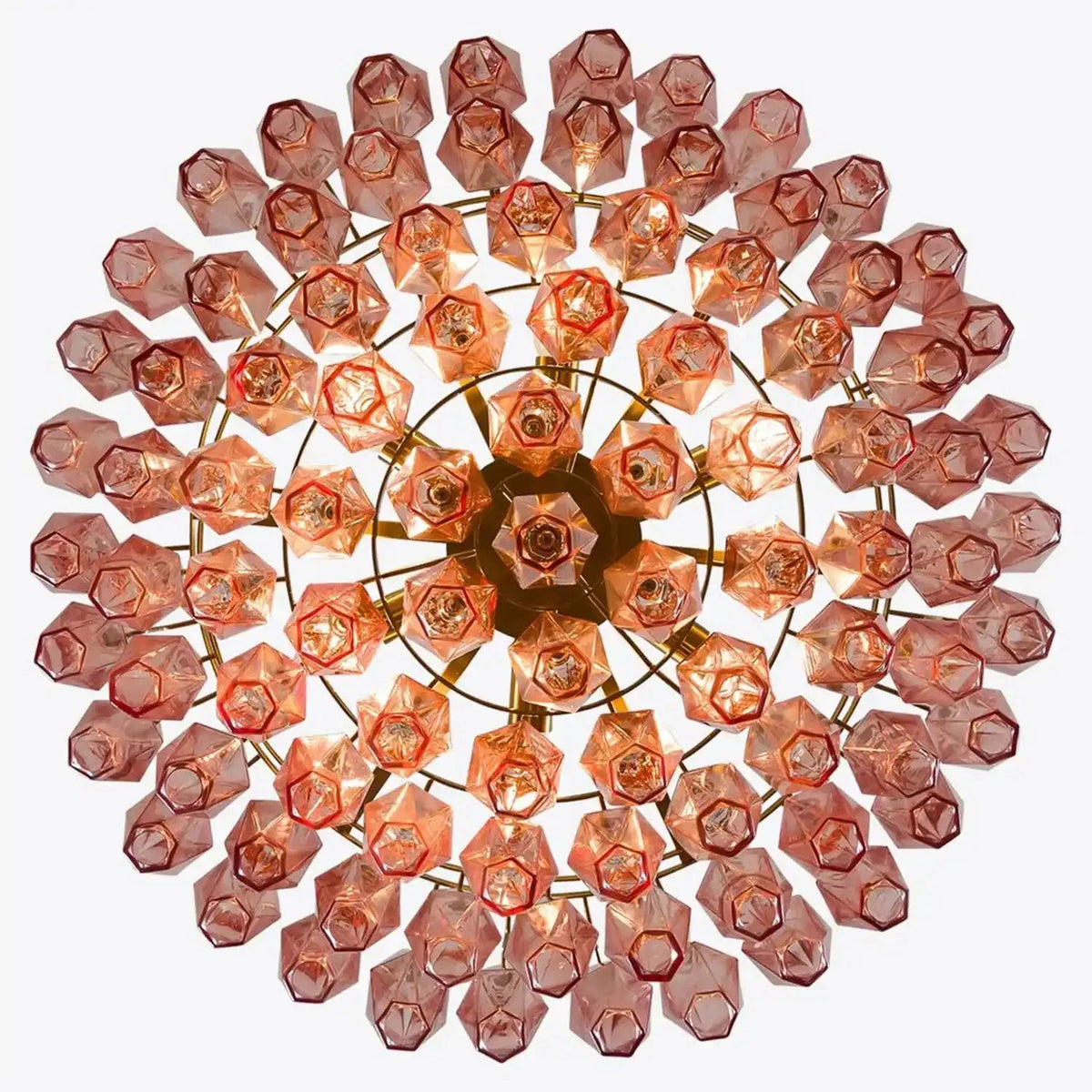 Hand Blown Tier Glass Large Murano Chandelier 24"31"40" - Zelno Lighting