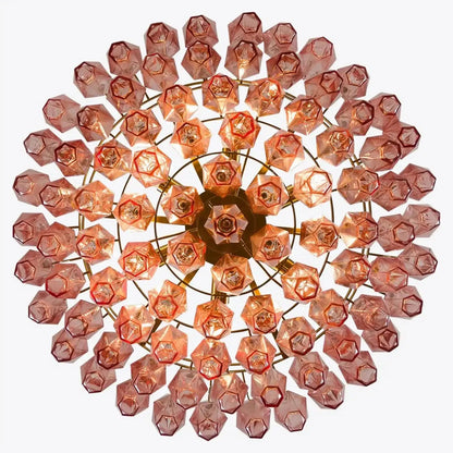 Hand Blown Tier Glass Large Murano Chandelier 24"31"40" - Zelno Lighting