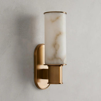 Harlin Wall Sconce in Alabaster - Zelno Lighting