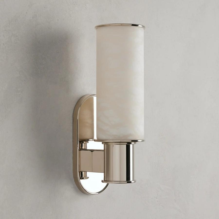 Harlin Wall Sconce in Alabaster - Zelno Lighting