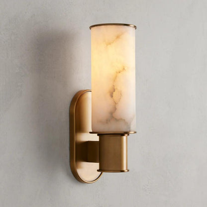 Harlin Wall Sconce in Alabaster - Zelno Lighting
