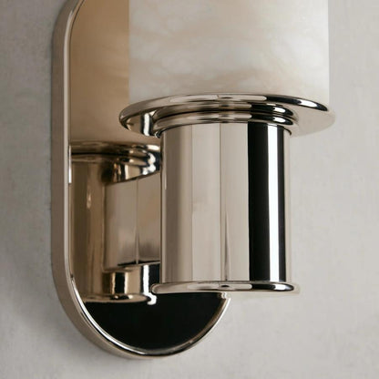 Harlin Wall Sconce in Alabaster - Zelno Lighting
