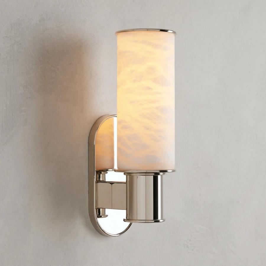 Harlin Wall Sconce in Alabaster - Zelno Lighting