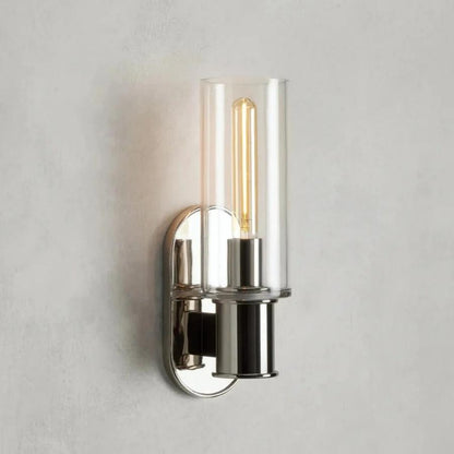 Harlin Wall Sconce in Clear - Zelno Lighting