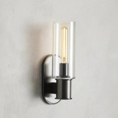 Harlin Wall Sconce in Clear - Zelno Lighting
