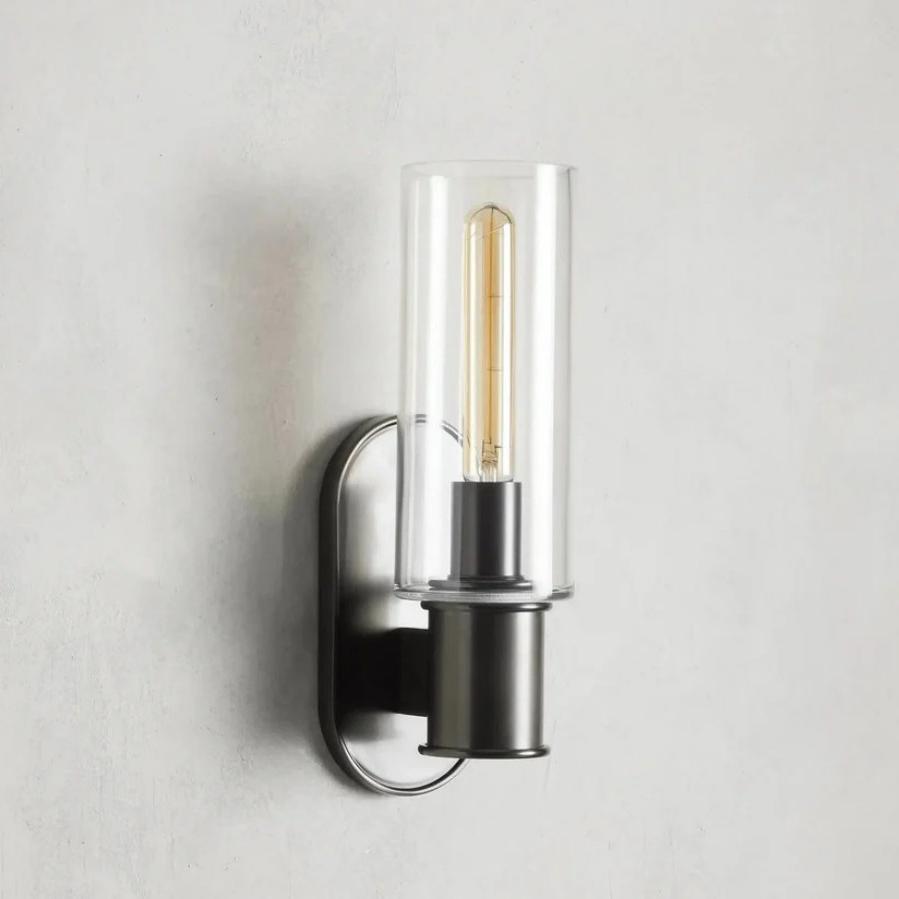 Harlin Wall Sconce in Clear - Zelno Lighting