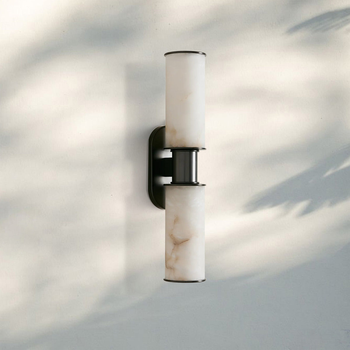 Harline Alabaster 2-Light Wall Sconce - Zelno Lighting