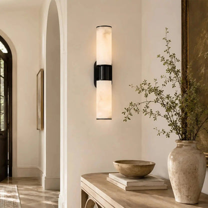 Harline Alabaster 2-Light Wall Sconce - Zelno Lighting