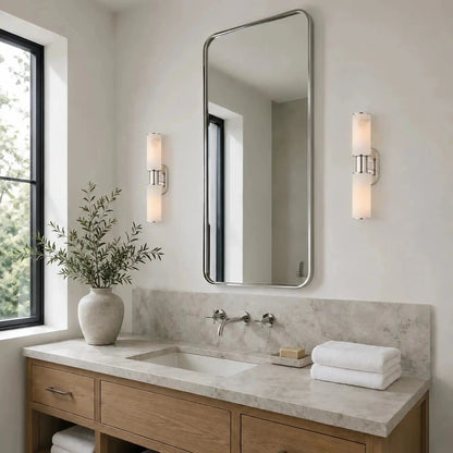 Harline Alabaster 2-Light Wall Sconce - Zelno Lighting