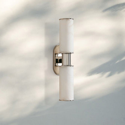 Harline Alabaster 2-Light Wall Sconce - Zelno Lighting