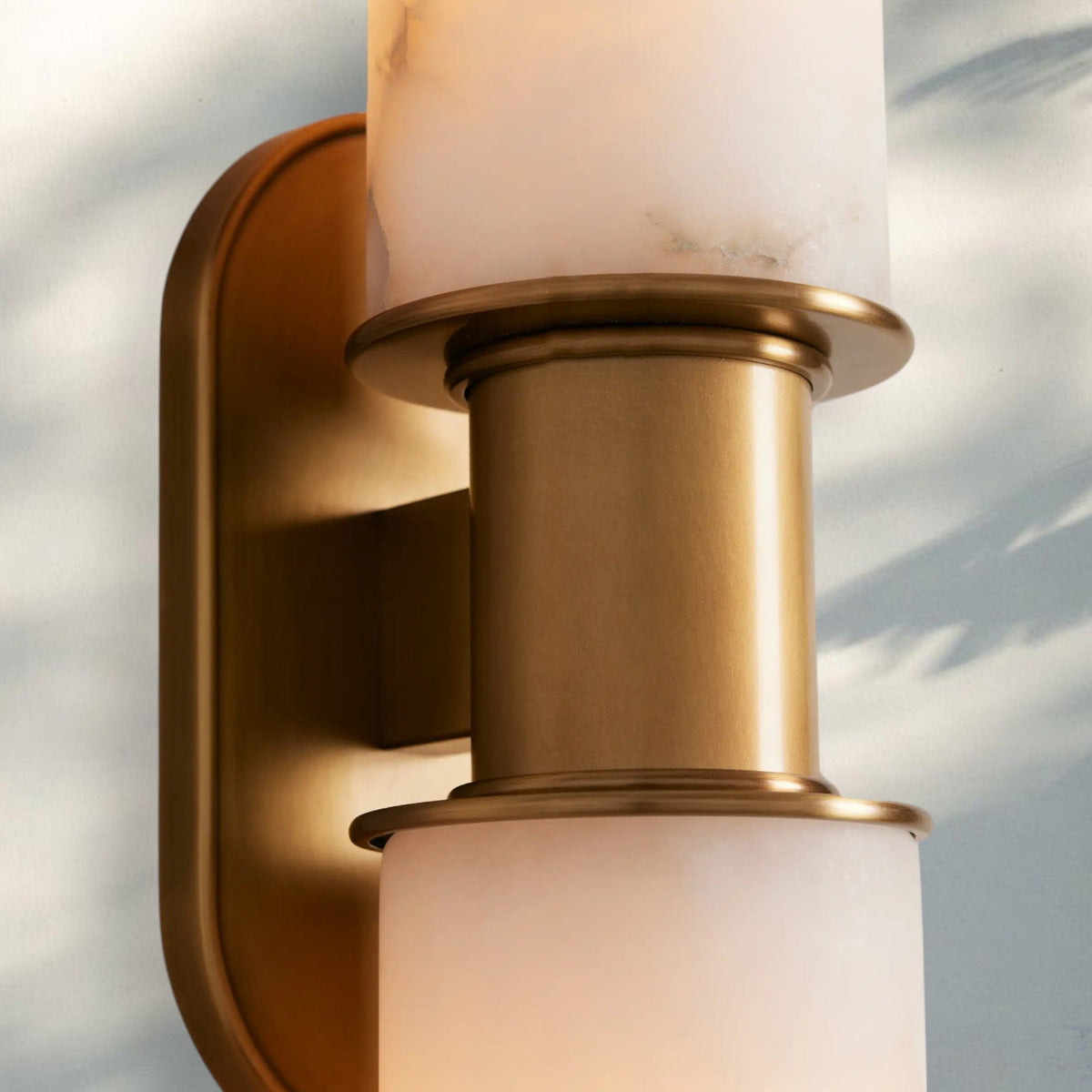 Harline Alabaster 2-Light Wall Sconce - Zelno Lighting