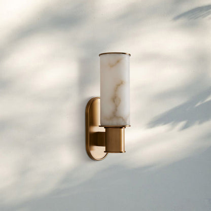 Harline Alabaster Wall Sconce - Zelno Lighting