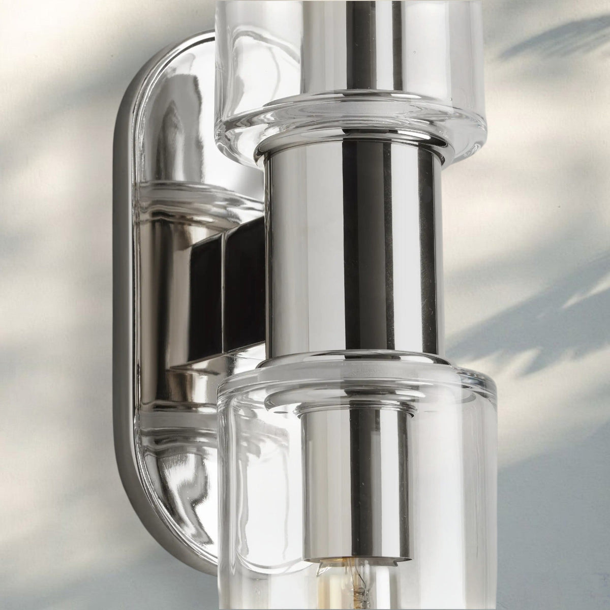 Harline Clear Glass 2-Light Wall Sconce - Zelno Lighting