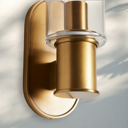 Harline Clear Glass Wall Sconce - Zelno Lighting