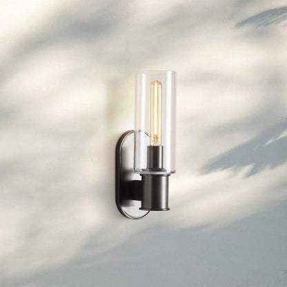 Harline Clear Glass Wall Sconce - Zelno Lighting