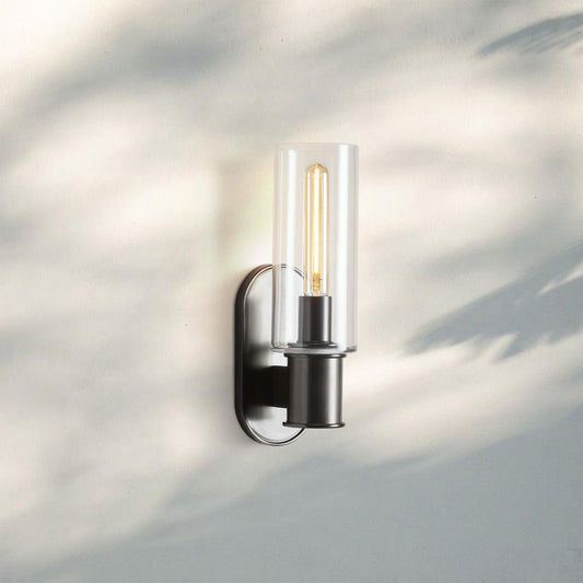 Harline Clear Glass Wall Sconce - Zelno Lighting