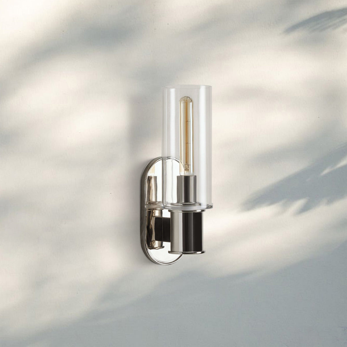 Harline Clear Glass Wall Sconce - Zelno Lighting