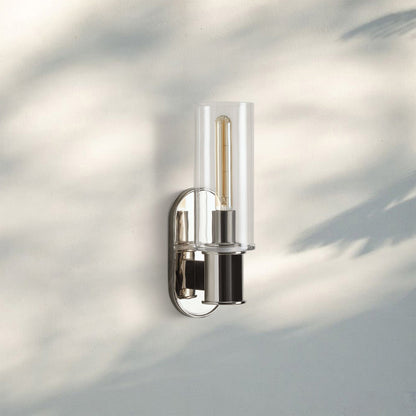 Harline Clear Glass Wall Sconce - Zelno Lighting