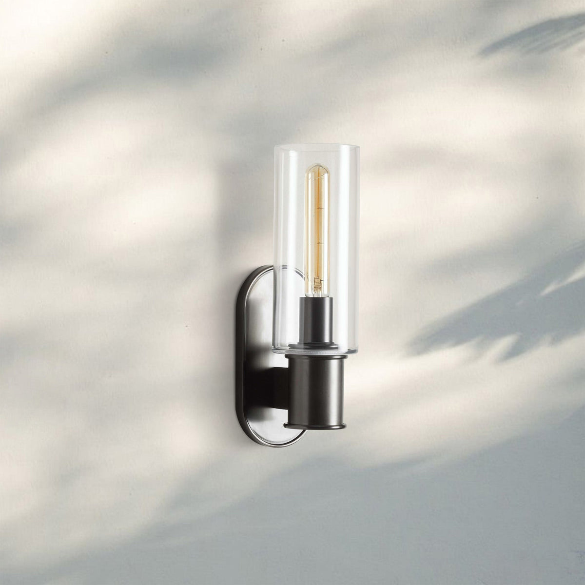Harline Clear Glass Wall Sconce - Zelno Lighting