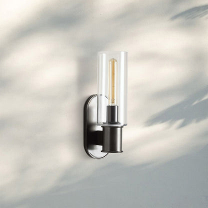 Harline Clear Glass Wall Sconce - Zelno Lighting