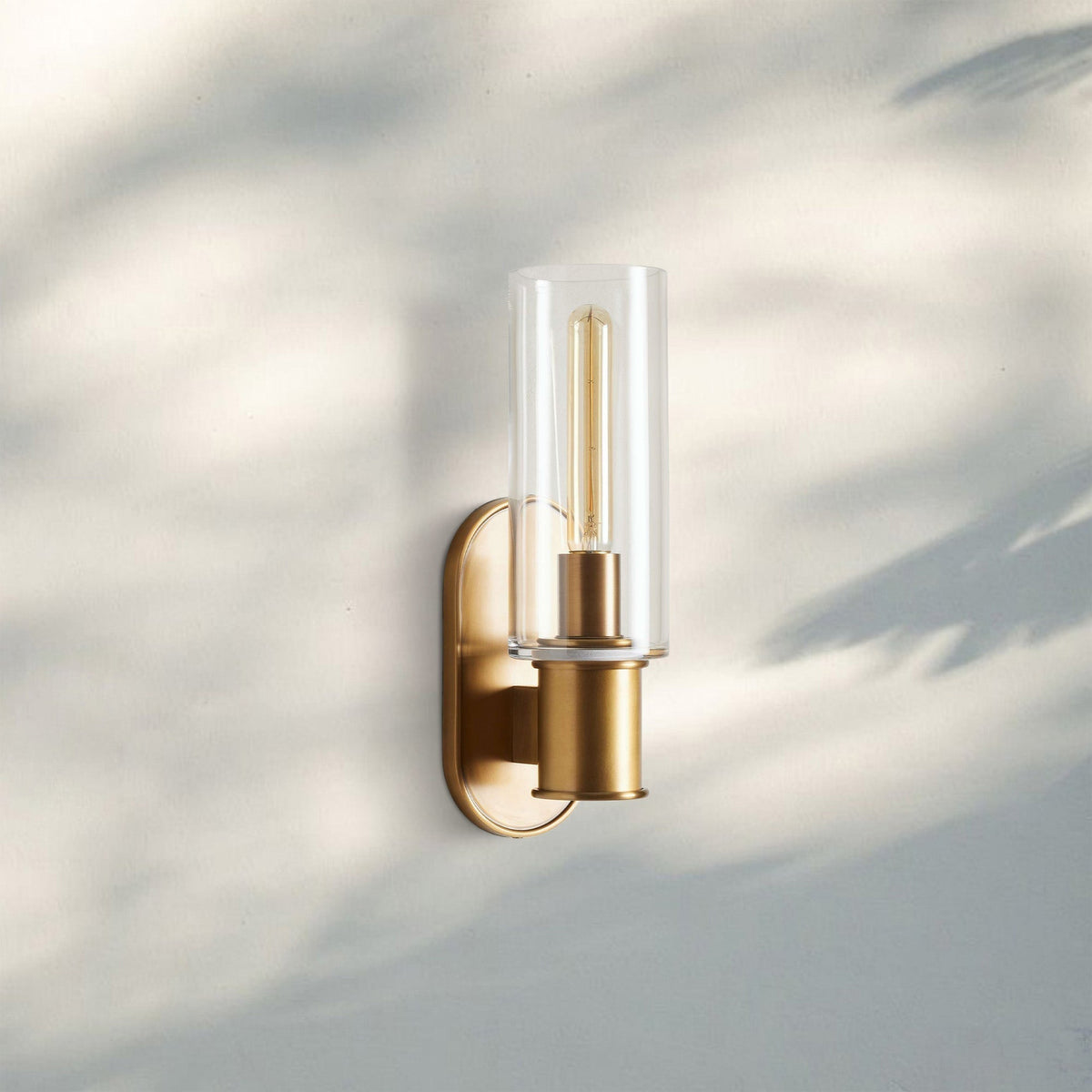 Harline Clear Glass Wall Sconce - Zelno Lighting