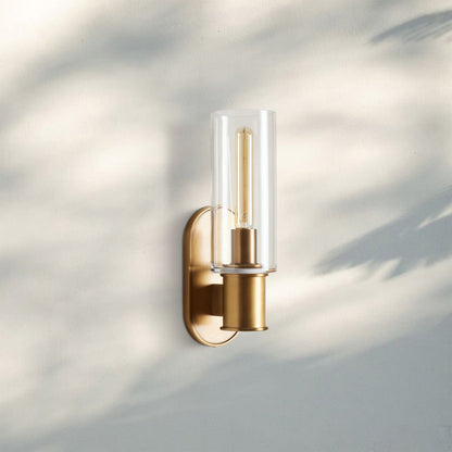 Harline Clear Glass Wall Sconce - Zelno Lighting