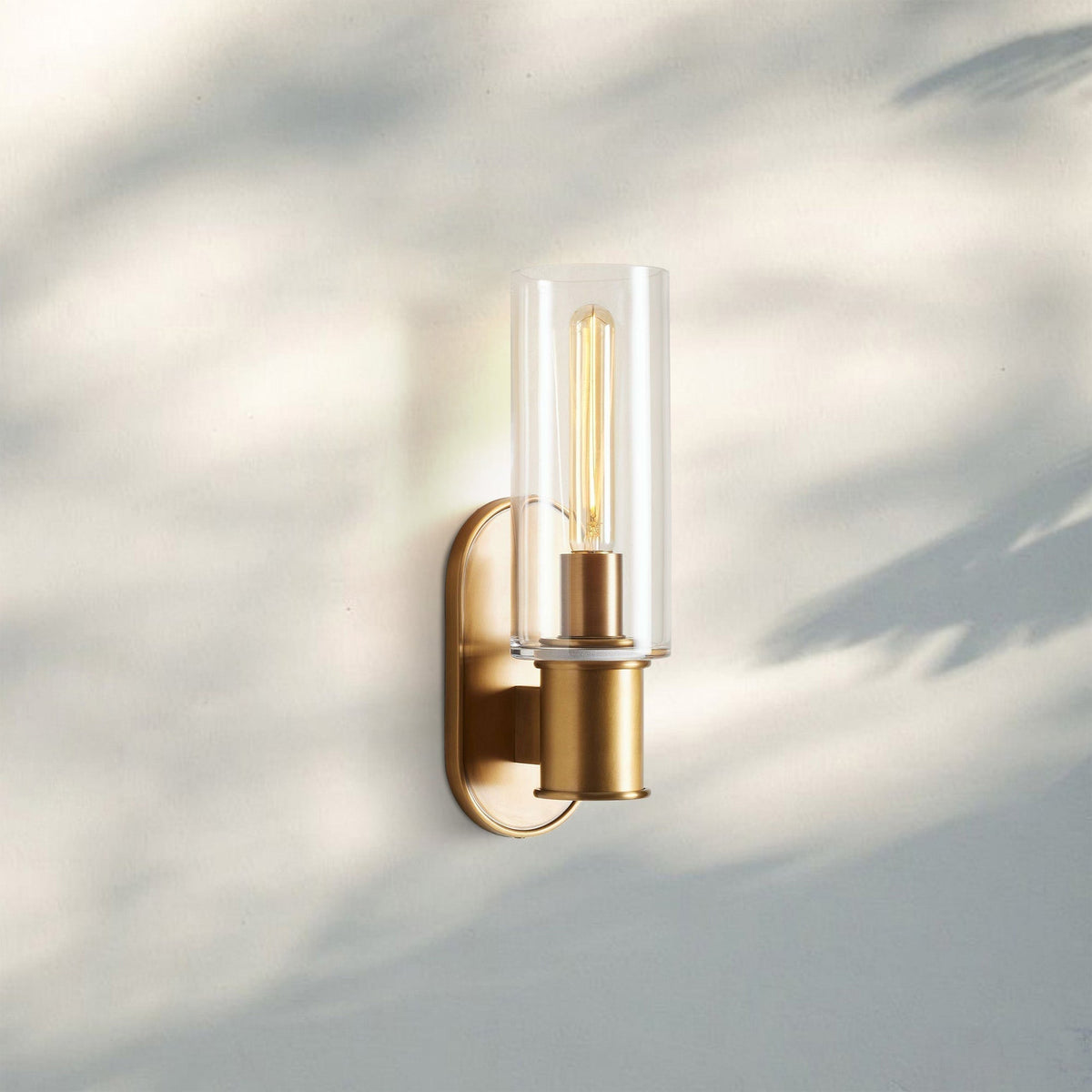 Harline Clear Glass Wall Sconce - Zelno Lighting