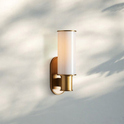 Harline Milk Glass Wall Sconce - Zelno Lighting