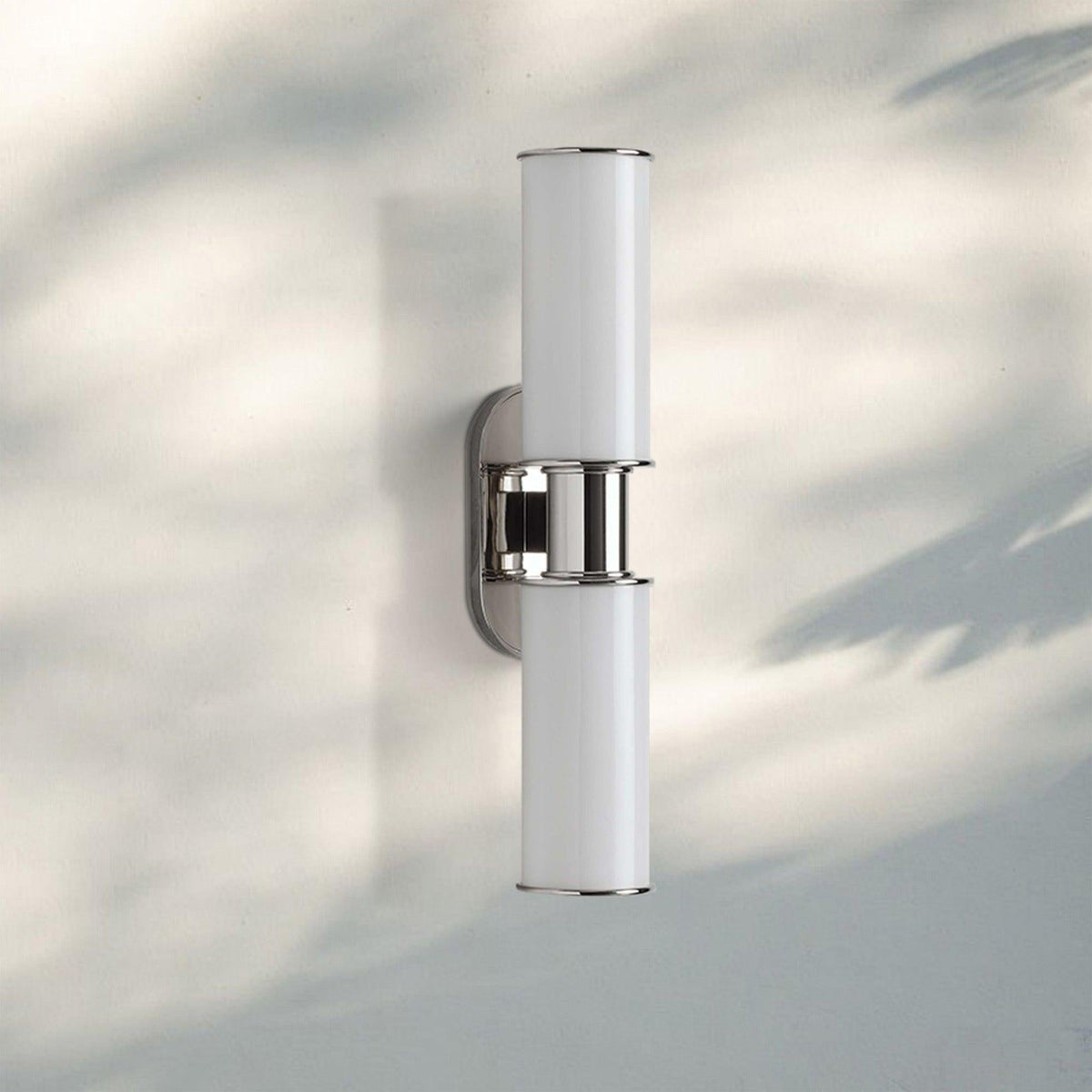 Harline Modern Milk Glass 2-Light Wall Sconce - Zelno Lighting