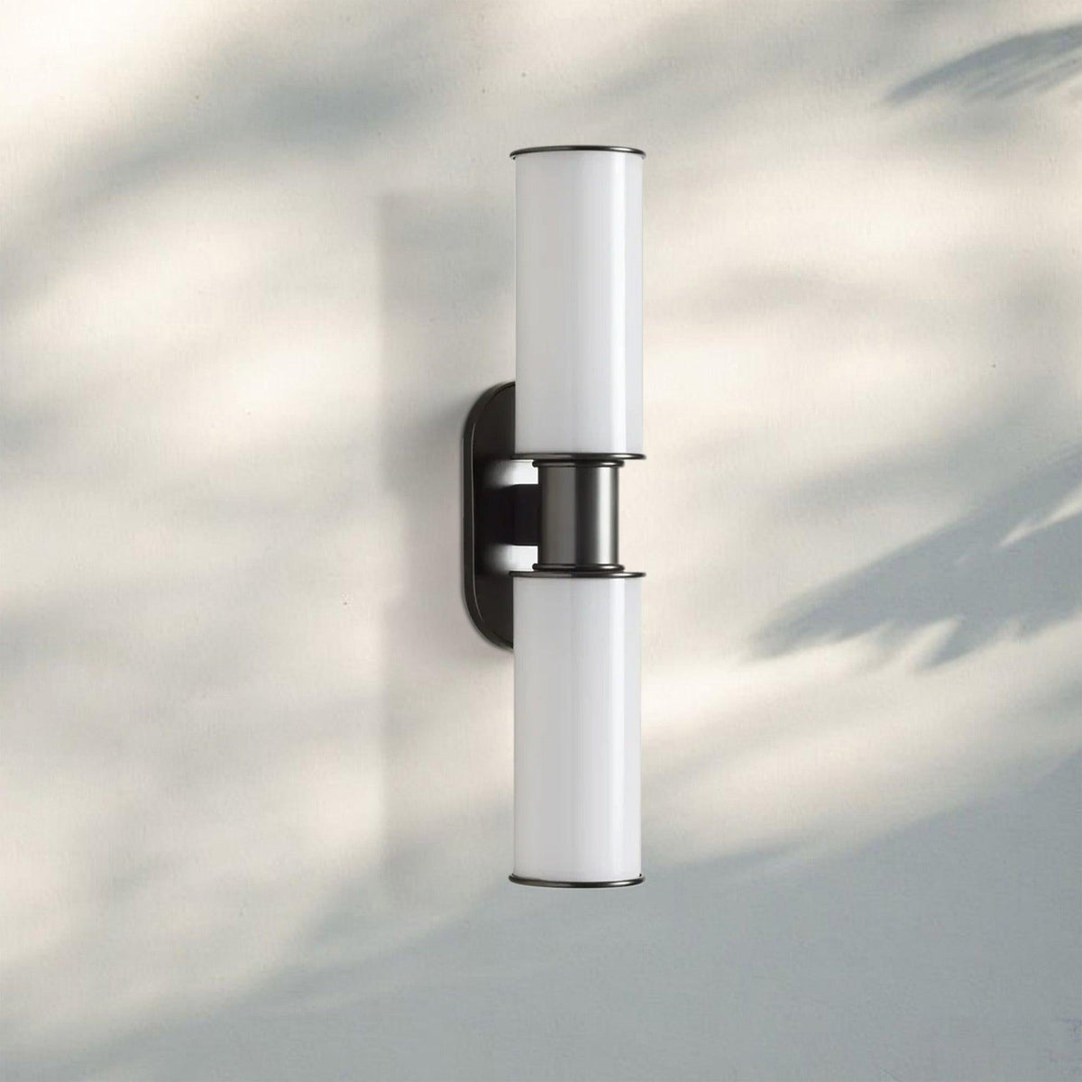 Harline Modern Milk Glass 2-Light Wall Sconce - Zelno Lighting