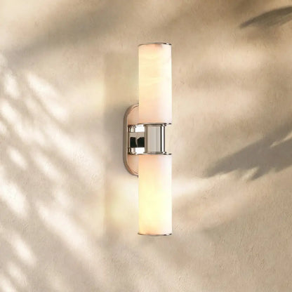 Harlins Alabaster 2-Light Wall Sconce - Zelno