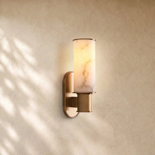Harlins Alabaster Wall Sconce - Zelno