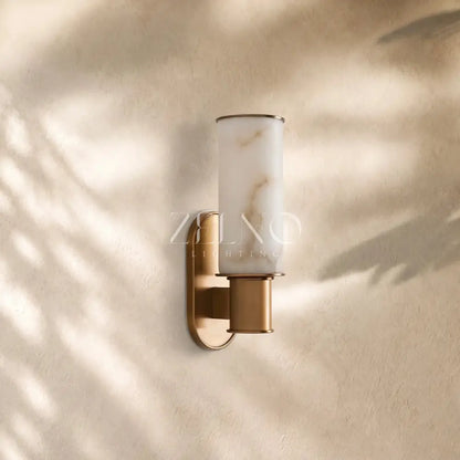 Harlins Alabaster Wall Sconce - Zelno