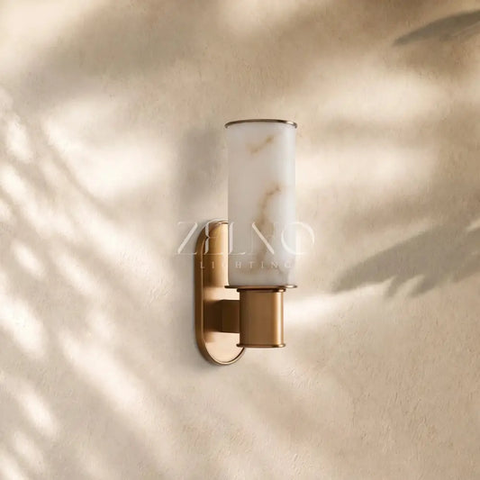 Harlins Alabaster Wall Sconce - Zelno
