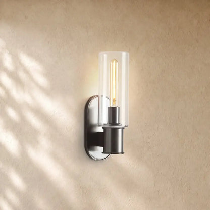 Harlins Clear Glass Wall Sconce - Zelno