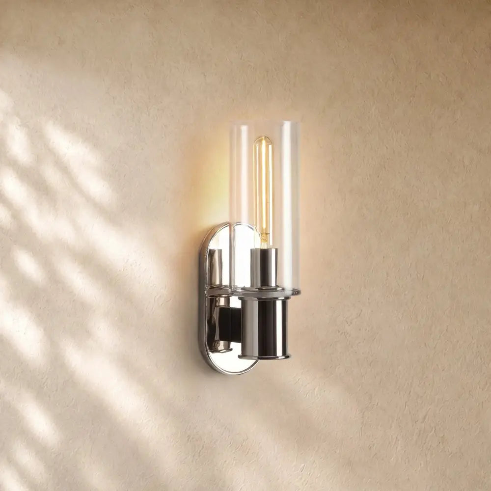 Harlins Clear Glass Wall Sconce - Zelno