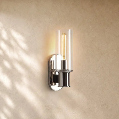 Harlins Clear Glass Wall Sconce - Zelno