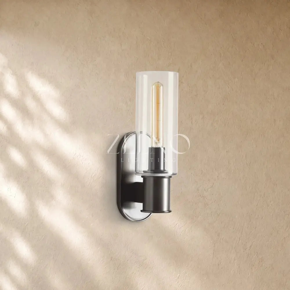 Harlins Clear Glass Wall Sconce - Zelno