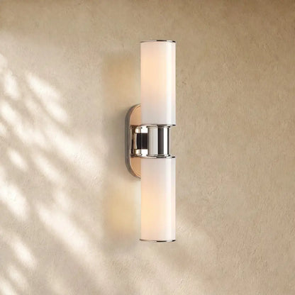 Harlins Modern Milk Glass 2-Light Wall Sconce - Zelno