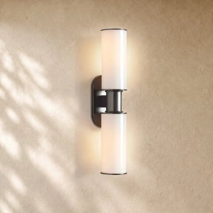 Harlins Modern Milk Glass 2-Light Wall Sconce - Zelno