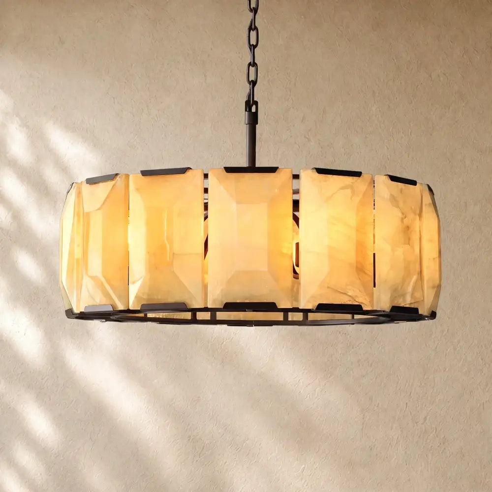 Hartley Alabaster Round Alabaster Chandelier