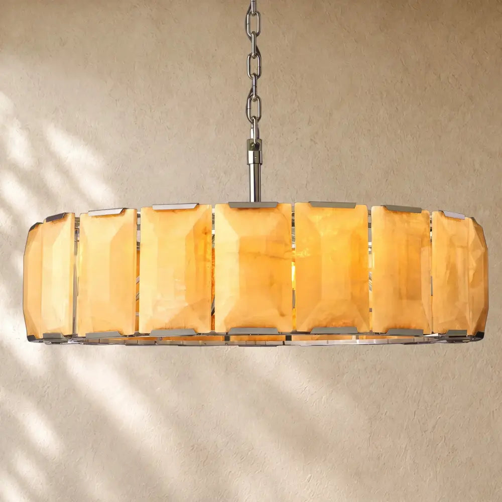 Hartley Alabaster Round Alabaster Chandelier